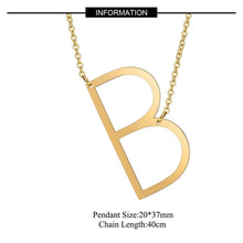 Load image into Gallery viewer, Big Letter Initial Necklace