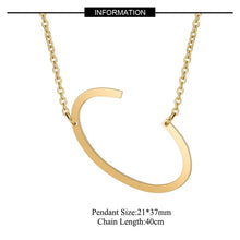 Load image into Gallery viewer, Big Letter Initial Necklace