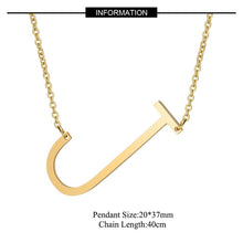 Load image into Gallery viewer, Big Letter Initial Necklace