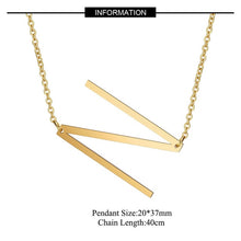 Load image into Gallery viewer, Big Letter Initial Necklace