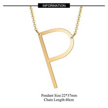Load image into Gallery viewer, Big Letter Initial Necklace