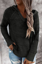 Load image into Gallery viewer, Color Striped Knitted Hoodie
