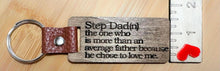 Load image into Gallery viewer, Premium Wood and Leather Keychain | Perfect Father&#39;s Day Gift | Personalized
