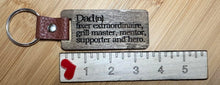 Load image into Gallery viewer, Premium Wood and Leather Keychain | Perfect Father&#39;s Day Gift | Personalized
