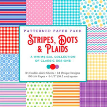 Load image into Gallery viewer, Stripes, Dots and Plaids 6x6 Paper Book
