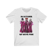 Load image into Gallery viewer, In October We Wear Pink Sanderson Sister&#39;s Graphic Tee Shirt

