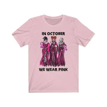 Load image into Gallery viewer, In October We Wear Pink Sanderson Sister&#39;s Graphic Tee Shirt
