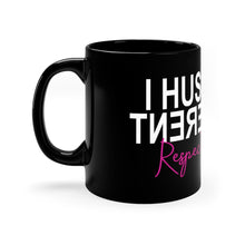 Load image into Gallery viewer, I Hustle Different 11oz Black Motivational Mug
