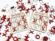 Load image into Gallery viewer, Valentine&#39;s Day Wooden Tic Tac Toe Board Game
