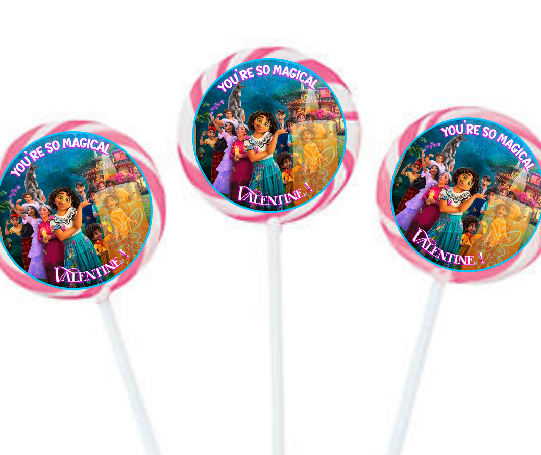Very Magical Encanto Inspired Swirl Pop Party Favors | 1.5