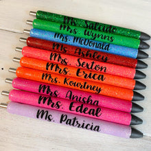 Load image into Gallery viewer, Personalized Glitter Pen | Personalized Desk Set
