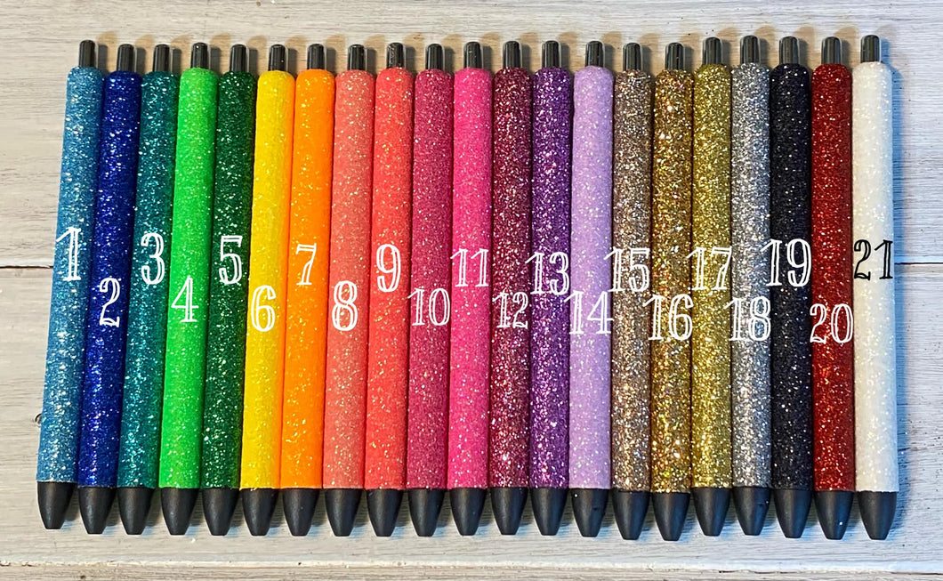 Personalized Glitter Stapler | Personalized Desk Set | Personalized Stapler and Pen Set