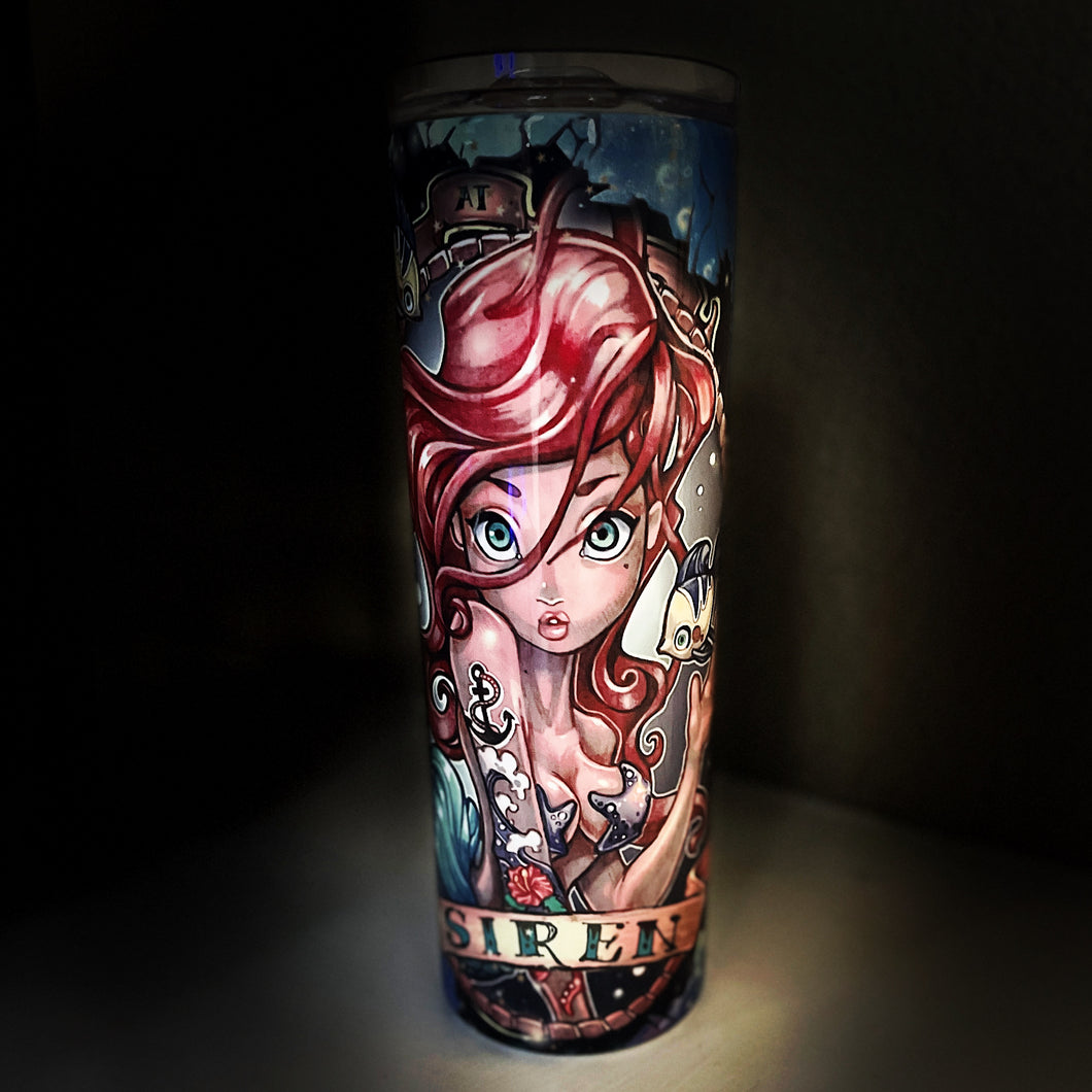 20oz Mermaid Hot/Cold Drink Tumbler