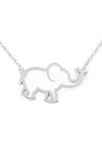 Load image into Gallery viewer, Silver Elephant Pendant Necklace
