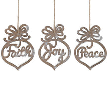 Load image into Gallery viewer, Wooden Cut Out Christmas Ornaments by burton + Burton
