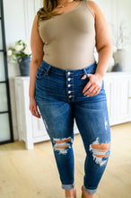 Load image into Gallery viewer, Judy Blue Ari Hi-Rise Button Fly Cuffed Skinny
