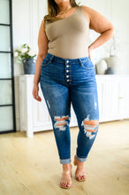 Load image into Gallery viewer, Judy Blue Ari Hi-Rise Button Fly Cuffed Skinny
