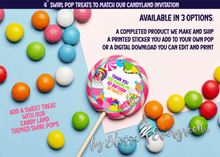 Load image into Gallery viewer, Candy Land Jumbo Swirl Pops | Personalized
