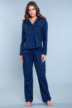 Load image into Gallery viewer, Saige 2-Piece Flannel Pajama Set | Plaid
