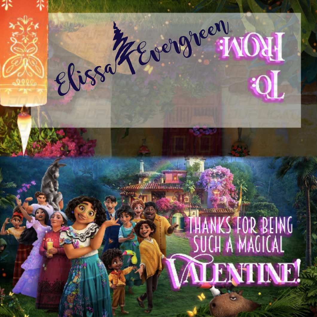 Encanto inspired Valentine's Day Treat Bag Valentine's | Completed Valentine Treat Bags | Cut and Print Cards