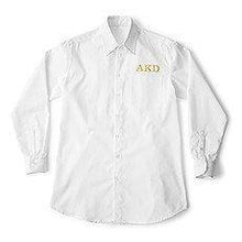 Load image into Gallery viewer, Personalized Embroidered Casual Cotton Button Down Shirt - White Monogram | Bridesmaids, Bridal Party
