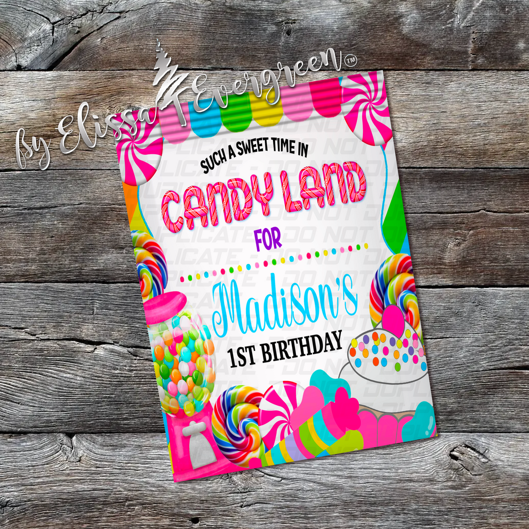 Candyland Custom Hot Cocoa Packets | Personalized