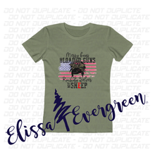 Load image into Gallery viewer, Messy Buns and Loaded Guns | Messy Buns | Mom Life Shirt | Women&#39;s Graphic Shirt | American Shirt
