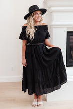 Load image into Gallery viewer, Olivia Tiered Maxi Dress in Black
