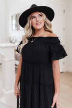 Load image into Gallery viewer, Olivia Tiered Maxi Dress in Black
