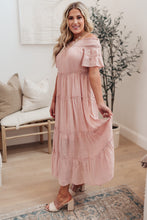 Load image into Gallery viewer, Olivia Tiered Maxi Dress in Pink
