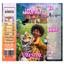 Load image into Gallery viewer, Encanto Valentines Day Candy Bar Wrappers and Encanto Valentines Day Completed Candy Bars
