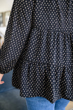 Load image into Gallery viewer, Tell Me I&#39;m Yours Dot Print Tiered Blouse
