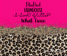Load image into Gallery viewer, Hot Pink &amp; Leopard Design 20oz Skinny Tumbler | Personalized

