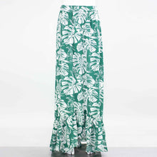 Load image into Gallery viewer, Flared Bottom Leaf Maxi Skirt
