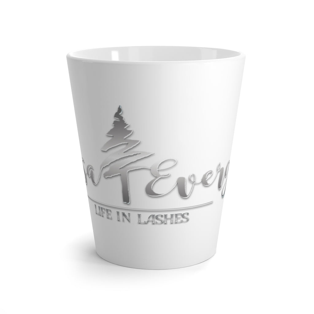 Elissa Evergreen Logo Latte mug