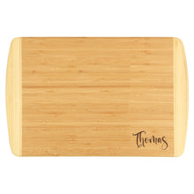 Load image into Gallery viewer, Script Two-Tone Cutting Board
