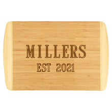 Load image into Gallery viewer, EST. Year Two-Tone Cutting Board
