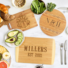 Load image into Gallery viewer, Chic Monogram Cutting Board
