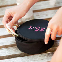 Load image into Gallery viewer, Black Jewelry Case | Personalized Jewelry Case
