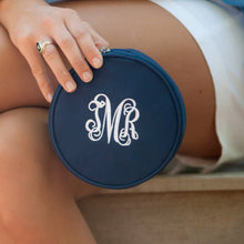 Load image into Gallery viewer, Navy Jewelry Case | Personalized Jewelry Case
