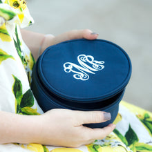 Load image into Gallery viewer, Navy Jewelry Case | Personalized Jewelry Case
