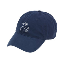 Load image into Gallery viewer, Be Kind Navy Cap

