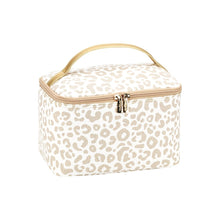 Load image into Gallery viewer, Natural Leopard Cosmetic Bag | Personalized
