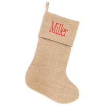 Load image into Gallery viewer, Burlap Stocking
