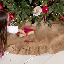 Load image into Gallery viewer, Burlap Ruffle Tree Skirt
