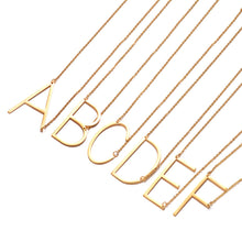 Load image into Gallery viewer, Big Letter Initial Necklace
