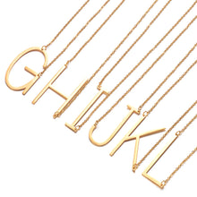 Load image into Gallery viewer, Big Letter Initial Necklace
