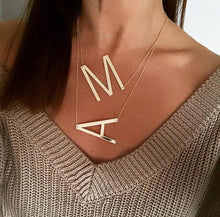 Load image into Gallery viewer, Big Letter Initial Necklace
