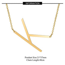 Load image into Gallery viewer, Big Letter Initial Necklace
