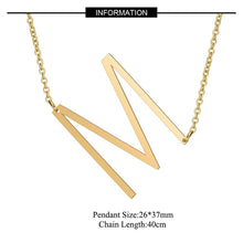 Load image into Gallery viewer, Big Letter Initial Necklace
